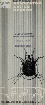 Cover of: Eradicating cattle scabies. by United States. Agricultural Research Service. Animal Health Division., United States. Agricultural Research Service. Animal Health Division.