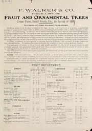 Price list of fruit and ornamental trees, grapes, vines, small fruits, etc. for Spring of 1905