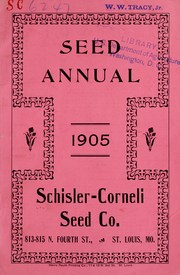 Seed annual by Schisler-Corneli Seed Company