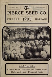 Cover of: Retail list of seeds by Pierce Seed Co