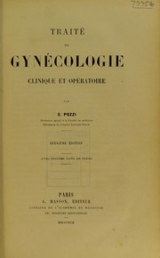 Cover of: Trait©♭ de gyn©♭cologie clinique et op©♭ratoire