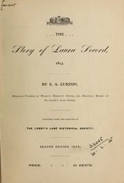 Cover of: The story of Laura Secord, 1813