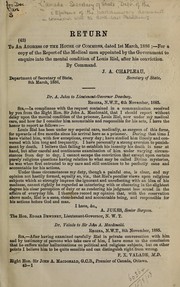 Cover of: Epitome of parliamentary documents in connection with the North-West Rebellion, 1885. by Canada. Secretary of State.