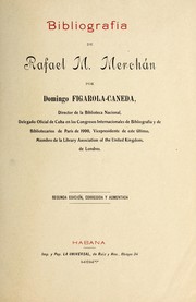 Cover of: Bibliografía de Rafael M. Merchán