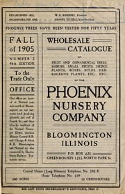 Cover of: Fall of 1905 by Phoenix Nursery Company