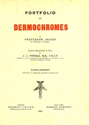 Cover of: Portfolio of dermochromes by Eduard Jacobi