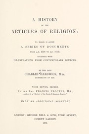Cover of: A history of the articles of religion by Hardwick, Charles