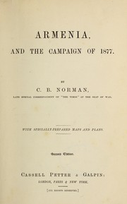 Cover of: Armenia, and the campaign of 1877