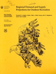 Cover of: Regional demand and supply projections for outdoor recreation by Donald B.K. English ... [et al.]