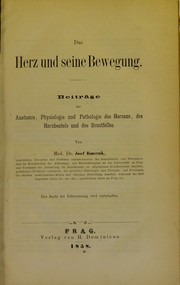Cover of: Das Herz und seine Bewegung by Joseph Hamernik