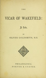 Cover of: The vicar of Wakefield