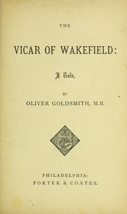 Cover of: The vicar of Wakefield by Oliver Goldsmith