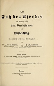 Cover of: Der Fuss des Pferdes by August Gottlob Theodor Leisering