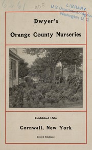 Cover of: Dwyer's Orange County Nurseries: general catalogue