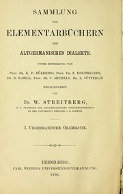 Cover of: Urgermanische Grammatik
