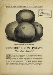 Cover of: Thorburn's new potato by J.M. Thorburn & Co