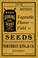 Cover of: Wholesale price list of vegetable, flower and field seeds