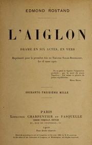 L'aiglon by Edmond Rostand