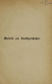 Cover of: Mosaik zur kunstgeschichte