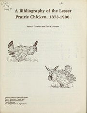 Cover of: A bibliography of the lesser prairie chicken, 1873-1980