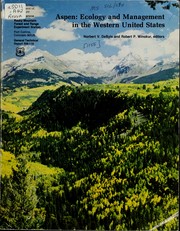 Cover of: Aspen: ecology and management in the Western United States