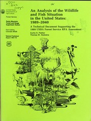 Cover of: An analysis of the wildlife and fish situation in the United States by Curtis H. Flather