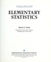 Cover of: Elementary statistics by Mario F. Triola