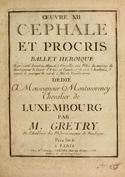 Cover of: Cephale et Procris, ballet heroique