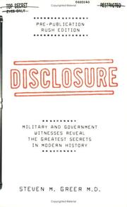 Cover of: Disclosure  | Steven M. Greer