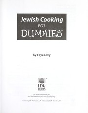 Cover of: Jewish cooking for dummies by Faye Levy