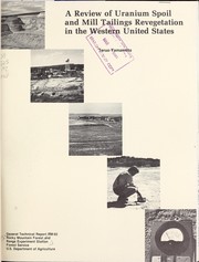 Cover of A review of uranium spoil and mill tailings revegetation in the western United States