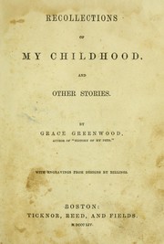Cover of: Recollections of my childhood: and other stories