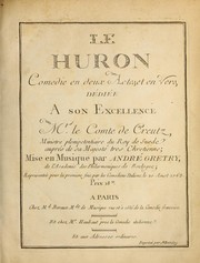 Cover of: Le Huron: comedie en deux actes, et en vers
