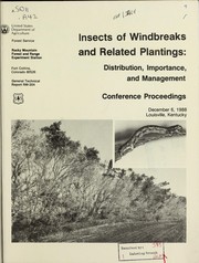 Cover of: Insects of windbreaks and related plantings by 