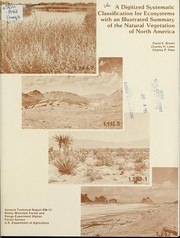 Cover of: A digitized systematic classification for ecosystems with an illustrated summary of the natural vegetation of North America