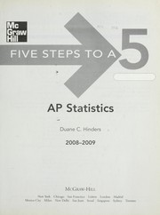 Cover of: AP statistics, 2008-2009 by Duane C. Hinders