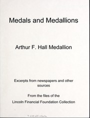 Medals and medallions by Lincoln Financial Foundation Collection