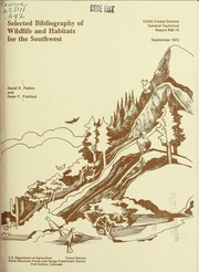 Cover of: Selected bibliography of wildlife and habitats for the Southwest