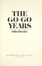 Cover of: The go-go years by John Brooks