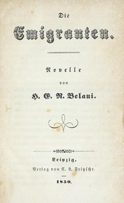 Cover of: Die Emigranten by H. E. R. Belani