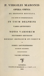 Cover of: P. Virgilii Maronis Opera omnia