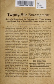 Cover of: Twenty-Mile Encampment by 