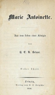 Cover of: Marie Antoinette: aus dem Leben einer K©œnigin