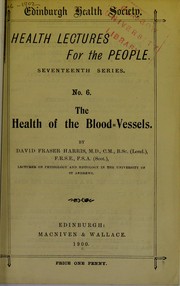 Cover of: The health of the blood-vessels