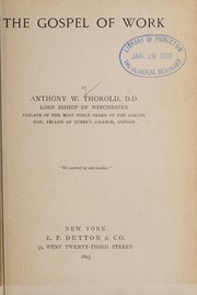 Cover of: The gospel of work