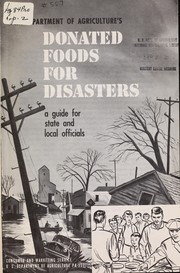 Cover of: U.S. Department of Agriculture's donated food for disasters: a guide for state and local officials