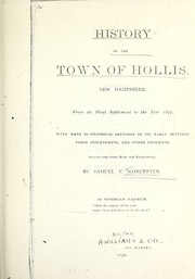 History of the town of Hollis, New Hampshire, from its first settlement to the year 1879 by Samuel T. Worcester