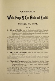 Cover of: Catalogue...historical exhibit, etc. at the World's Columbian exposition, Chicago, Ill, U.S.A.