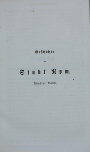 Cover of: Geschichte der Stadt Rom im Mittelalter: vom fünften Jahrhundert bis zum sechzehnten Jahrhundert