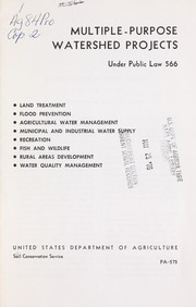Cover of: Multiple-purpose watershed projects under Public law 566